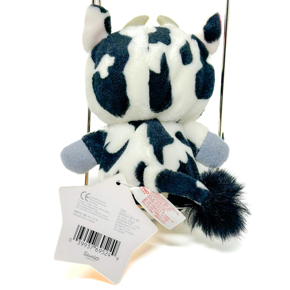 Hello Kitty Taurus Zodiac Plush 2000 Sanrio Cat Cow Bull Horoscope Vintage 6" - Picture 2 of 2